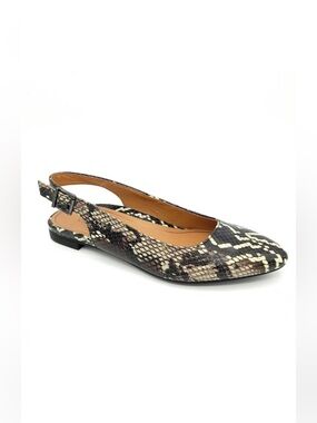 Vionic Jade Boa Animal Print  Slingback Flat